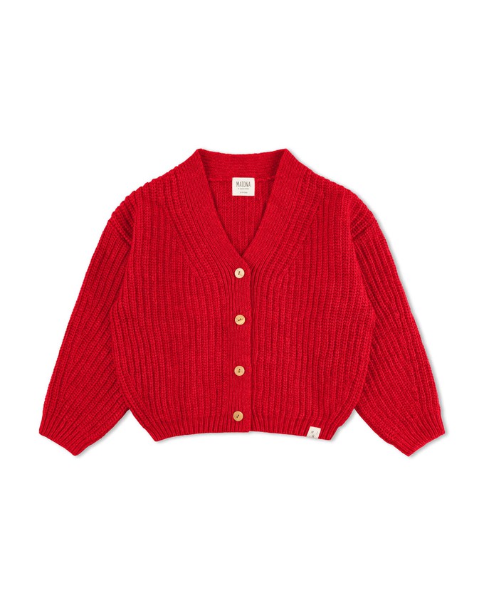 V-Neck Cardigan poppy from Matona