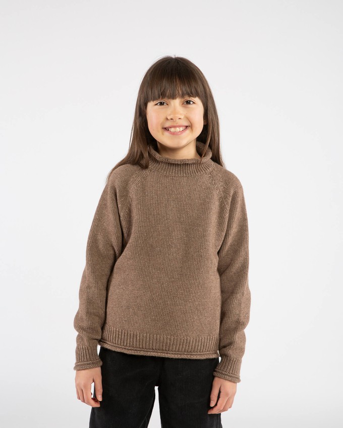 Raglan High Neck Sweater sepia from Matona