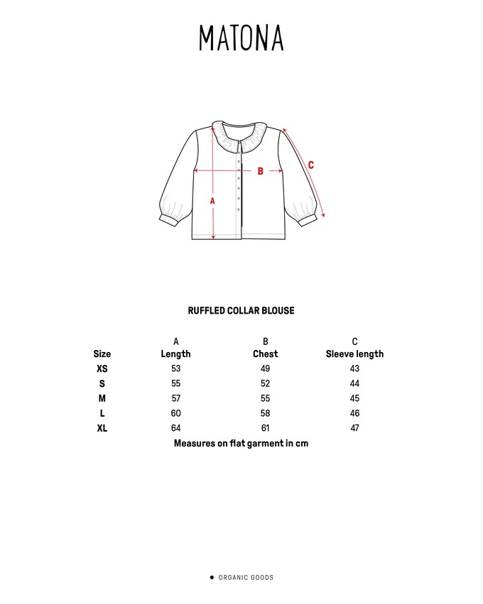 Ruffled Collar Blouse heather from Matona