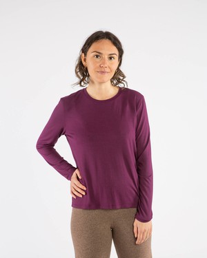 Soft Longsleeve aubergine from Matona