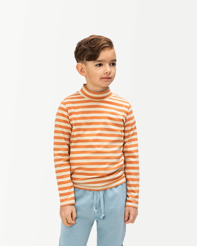 High Neck Longsleeve oyster-caramel from Matona