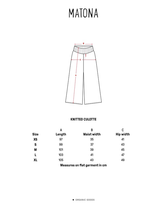 Knitted Culotte sepia from Matona