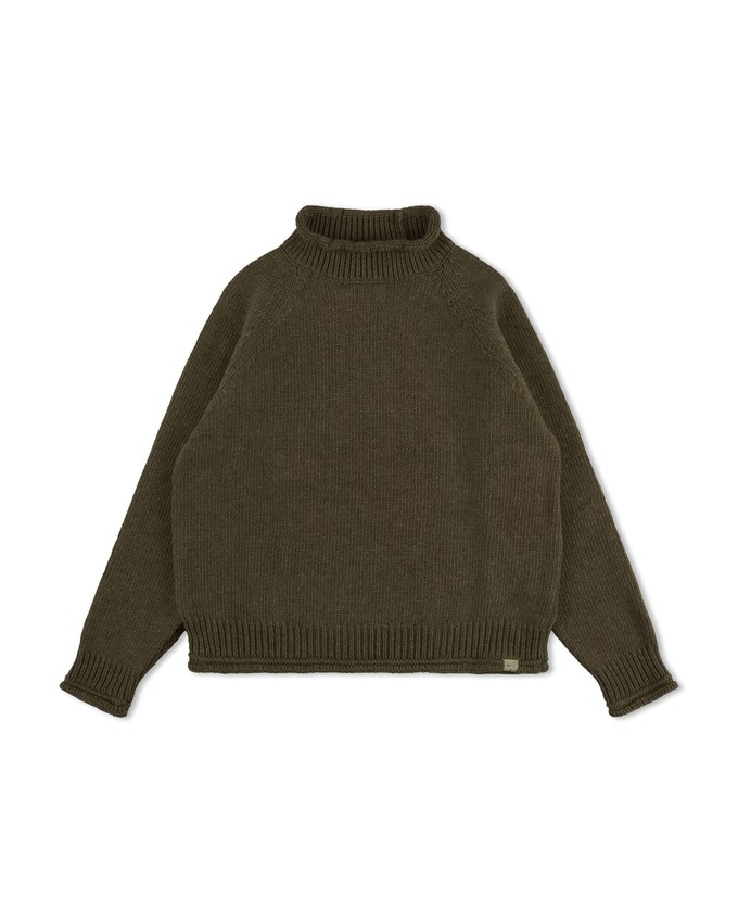 Raglan High Neck Sweater olive from Matona