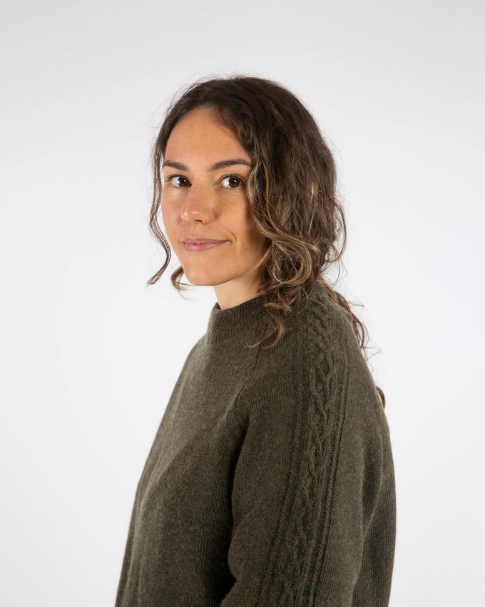 Cable Knit Sweater olive from Matona