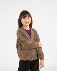 V-Neck Cardigan sepia via Matona