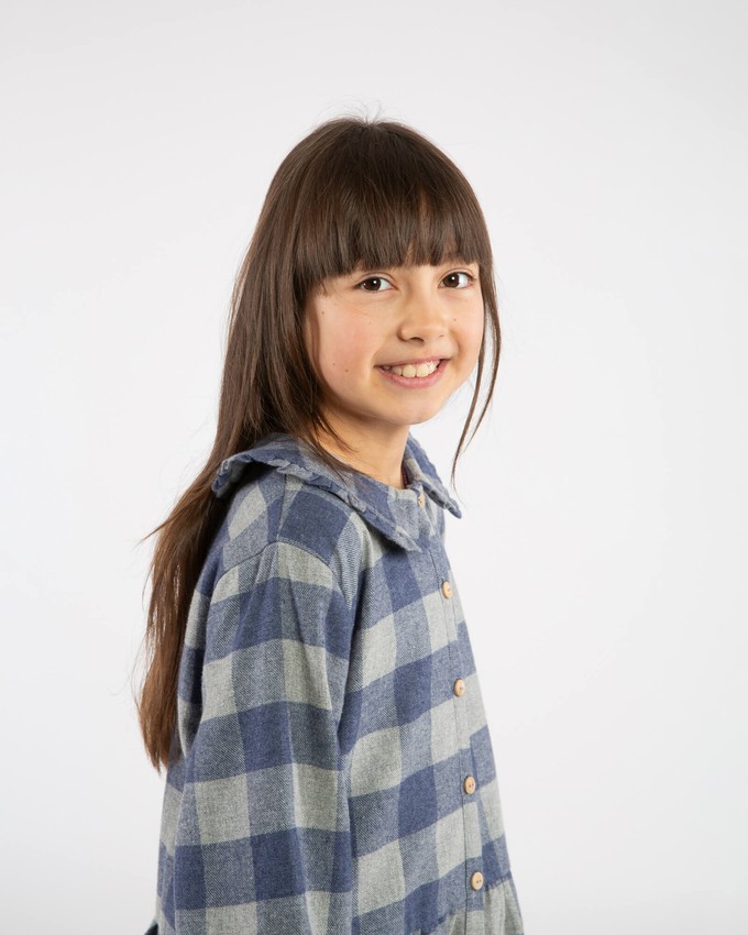 Flannel Collar Dress plaid check from Matona