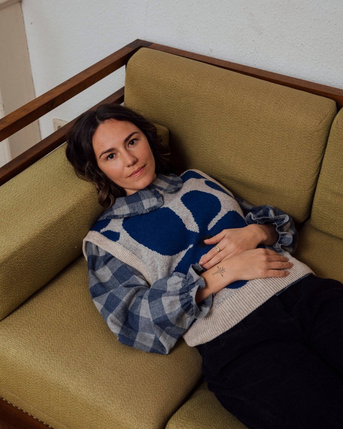 Flannel Blouse plaid check from Matona