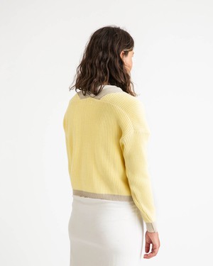 Color Block Cardigan daffodil from Matona