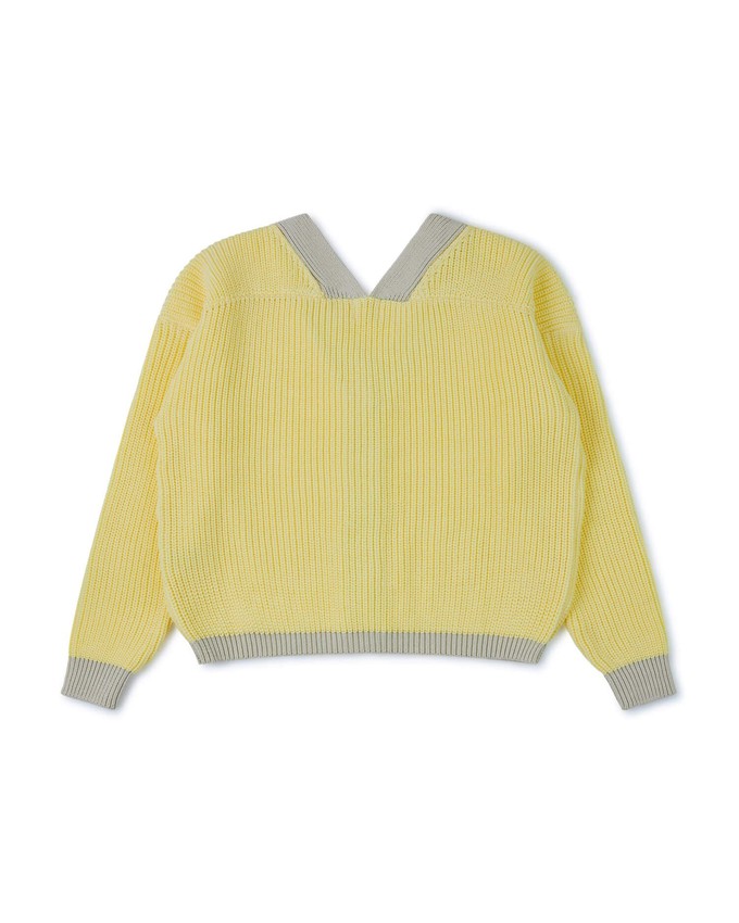 Color Block Cardigan daffodil from Matona