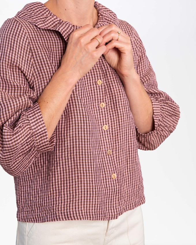 Ruffled Collar Blouse heather from Matona