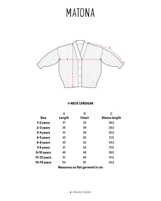 V-Neck Cardigan poppy from Matona