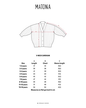 V-Neck Cardigan poppy from Matona