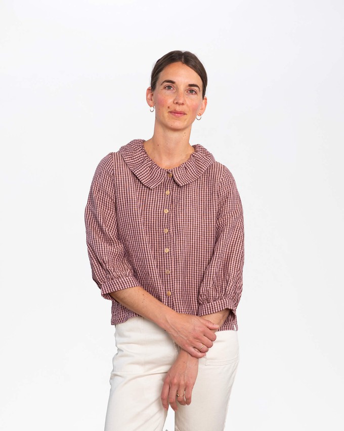 Ruffled Collar Blouse heather from Matona
