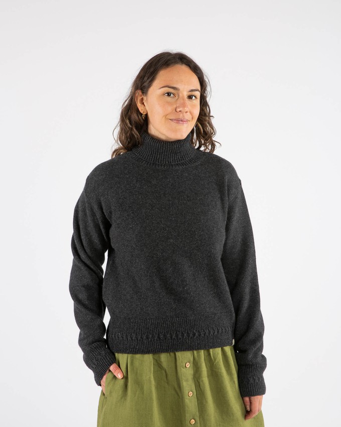 Turtleneck Pullover charcoal from Matona