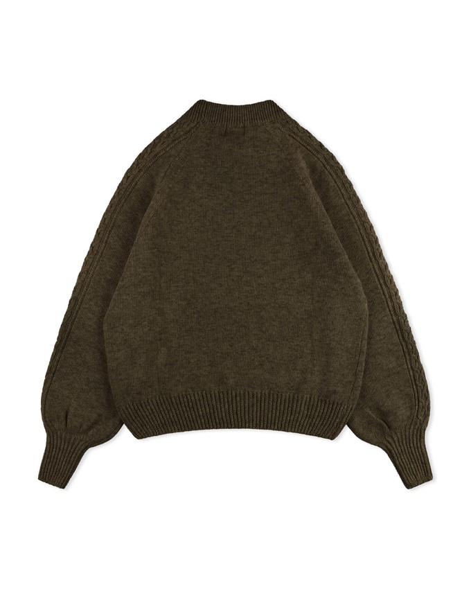 Cable Knit Sweater olive from Matona