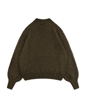 Cable Knit Sweater olive from Matona