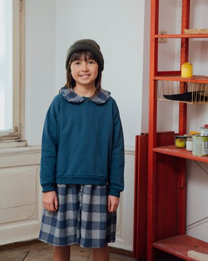 Flannel Collar Dress plaid check from Matona