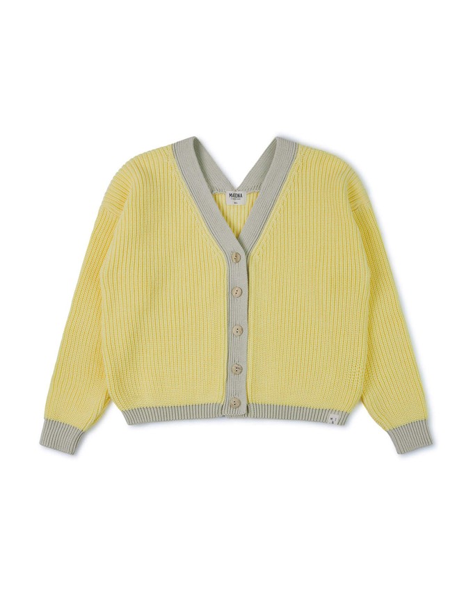 Color Block Cardigan daffodil from Matona