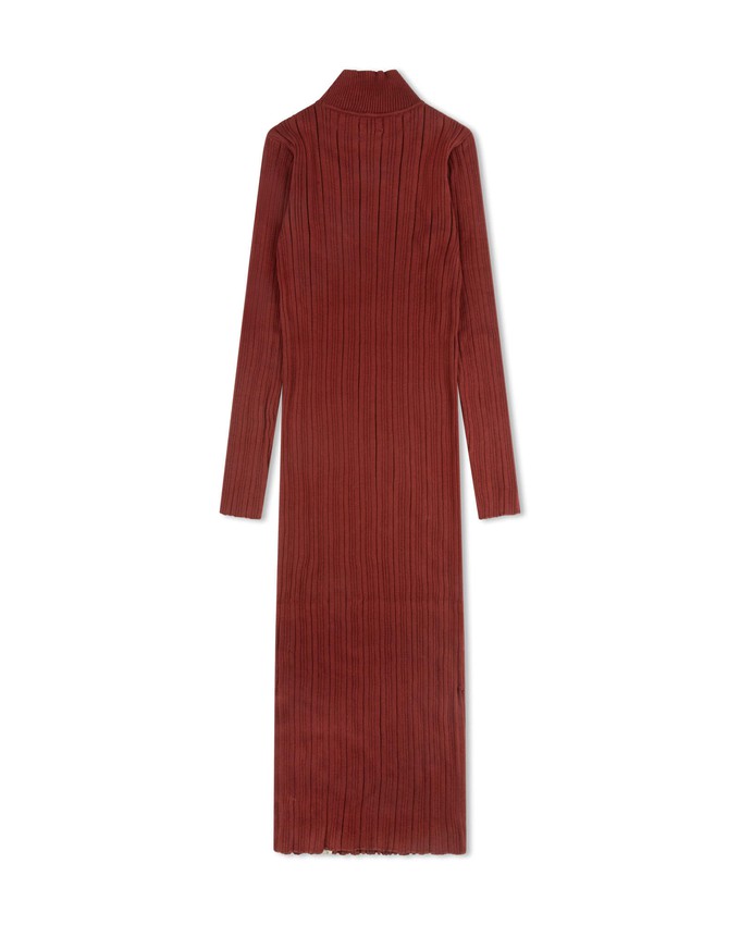 Ribbed Dress maroon from Matona