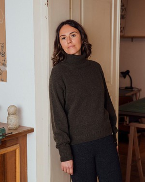 Turtleneck Pullover olive from Matona