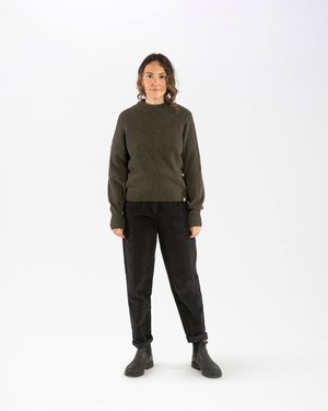 Cable Knit Sweater olive from Matona