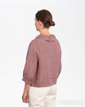 Ruffled Collar Blouse heather from Matona