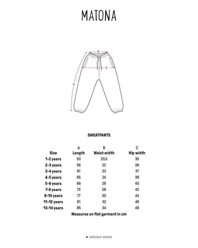 Sweatpants sail blue from Matona