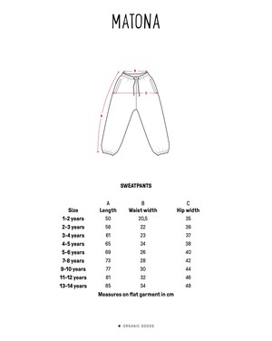 Sweatpants sail blue from Matona