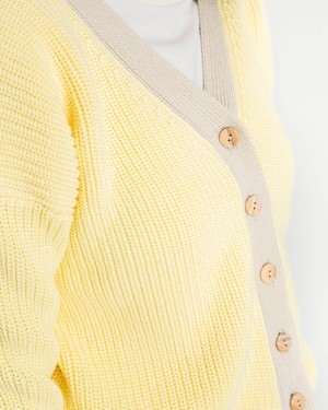 Color Block Cardigan daffodil from Matona