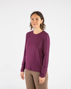 Soft Longsleeve aubergine from Matona
