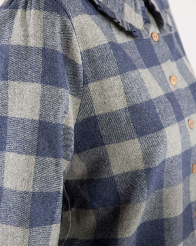 Flannel Blouse plaid check from Matona