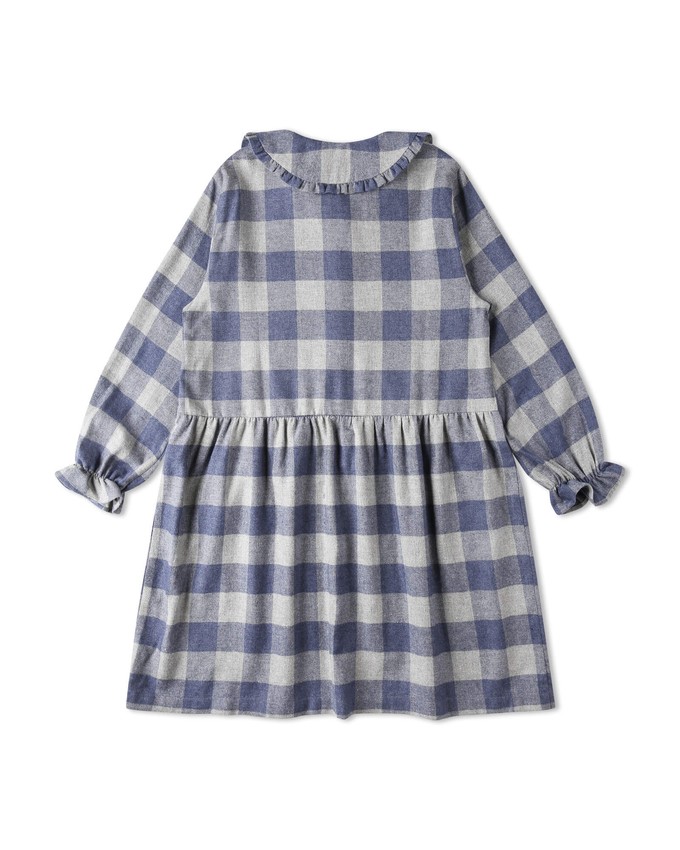 Flannel Collar Dress plaid check from Matona