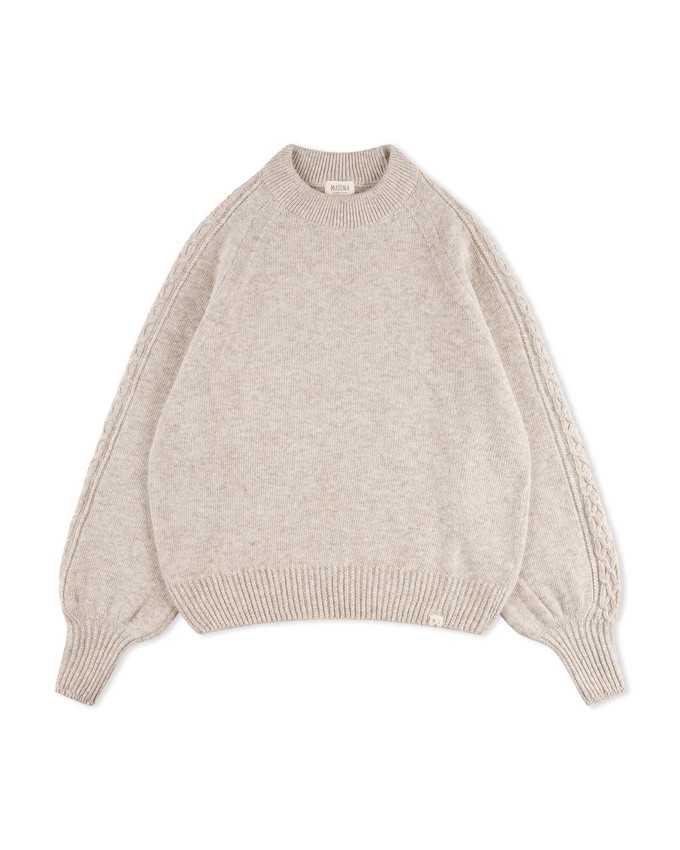 Cable Knit Sweater salt from Matona