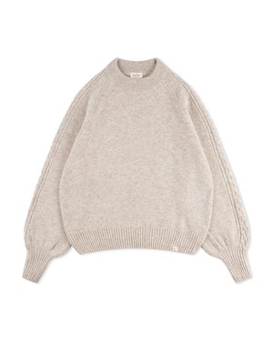 Cable Knit Sweater salt from Matona