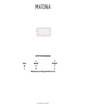 Knitted Headband sepia from Matona