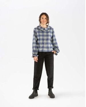 Flannel Blouse plaid check from Matona