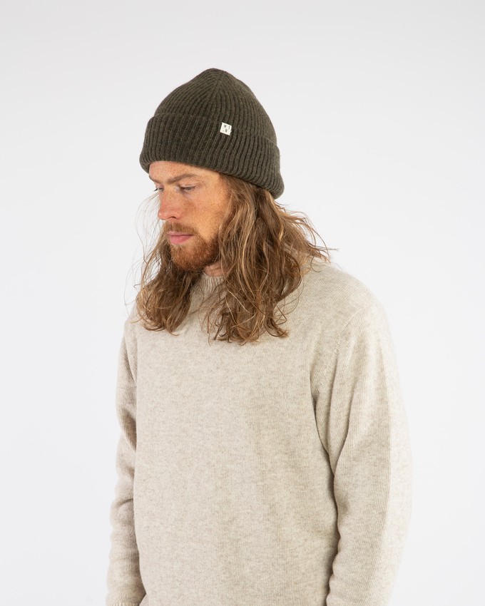 Beanie olive from Matona