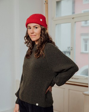 Cable Knit Sweater olive from Matona