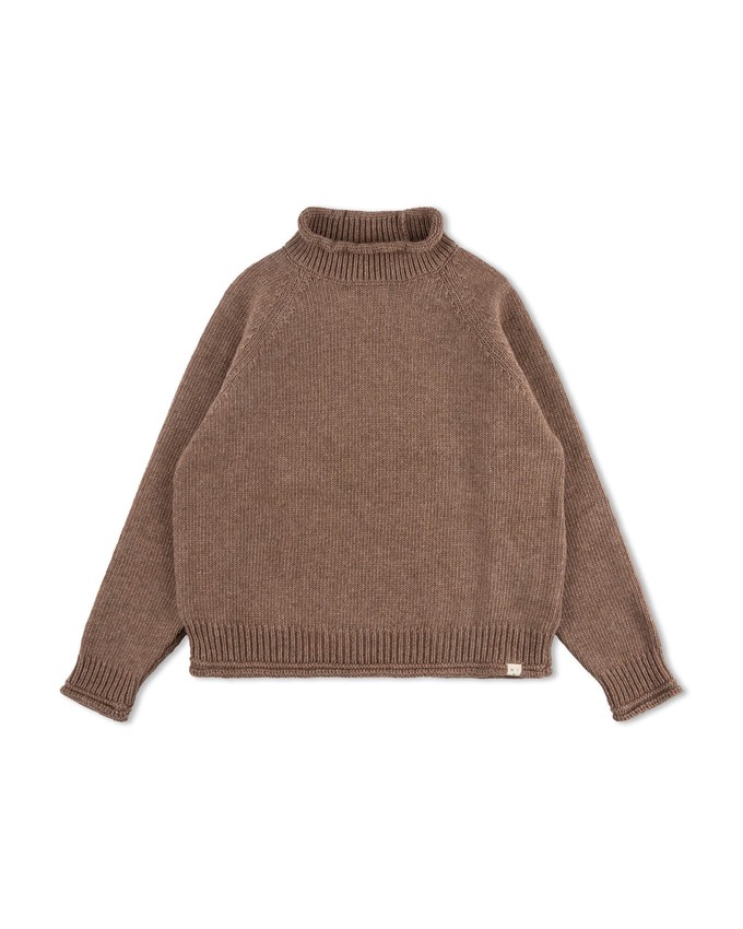 Raglan High Neck Sweater sepia from Matona