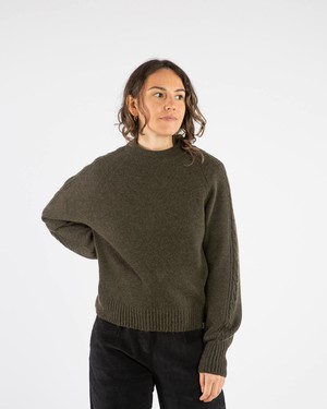 Cable Knit Sweater olive from Matona