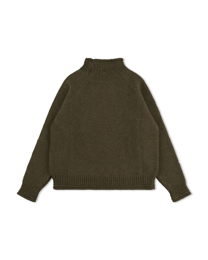 Raglan High Neck Sweater olive from Matona