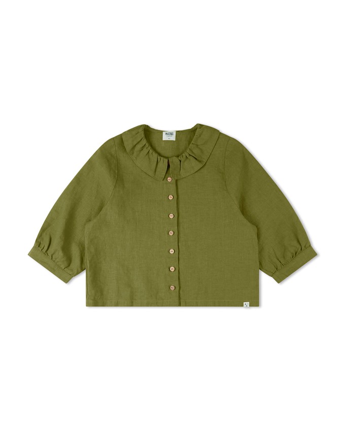 Ruffled Collar Blouse cardamom from Matona