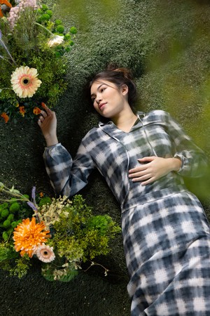 Sol dress Black checks from Mon Col Anvers