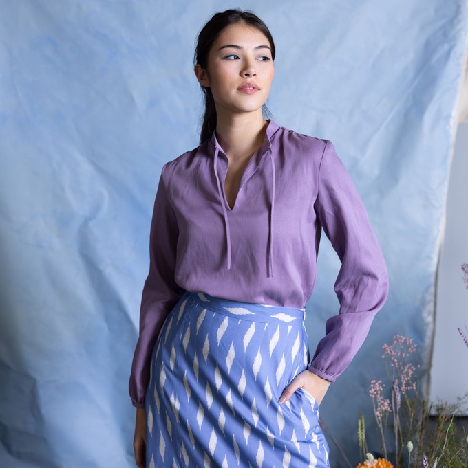 Sol blouse Lila from Mon Col Anvers