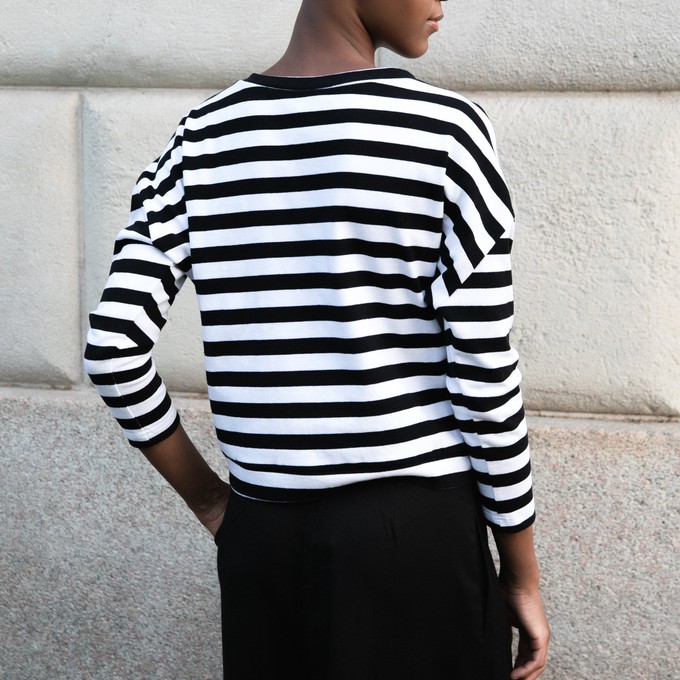 Pia pull Stripes (organic cotton) from Mon Col Anvers