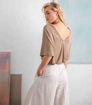 Clay pants Linen - Last size: 42 from Mon Col Anvers