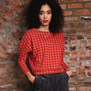 Pia pull Pied de poule (organic cotton) from Mon Col Anvers