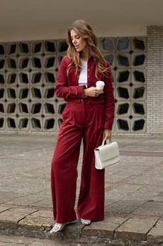 Clio pants Biking red via Mon Col Anvers