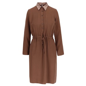 Mimosa dress Mokka - Last size: 38 from Mon Col Anvers