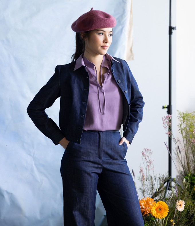 Sol blouse Lila from Mon Col Anvers